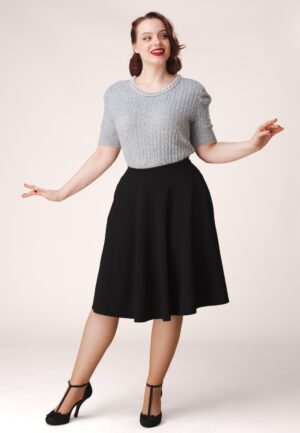 Topvintage exclusive ~ Sheila swingrok in zwart