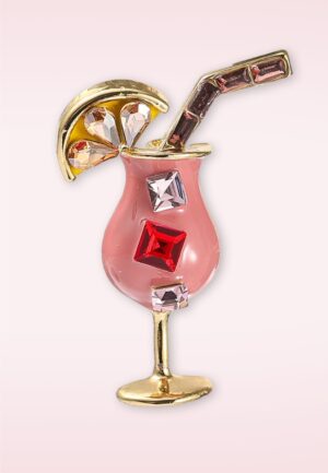 Pina Colada broche in roze