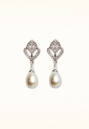 Tulip Royale oorbellen in zilver