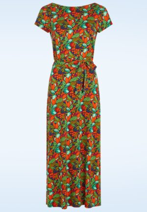 Sally Puerto midaxi jurk in strong blauw