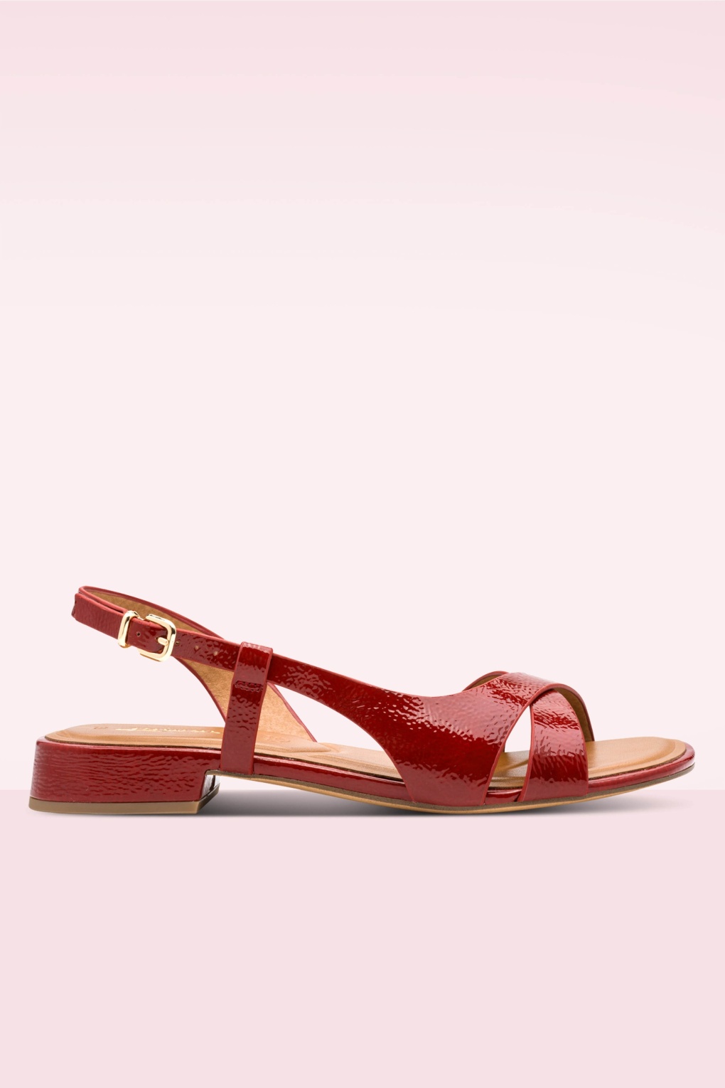 Ripe Shine sandalen in kersenrood