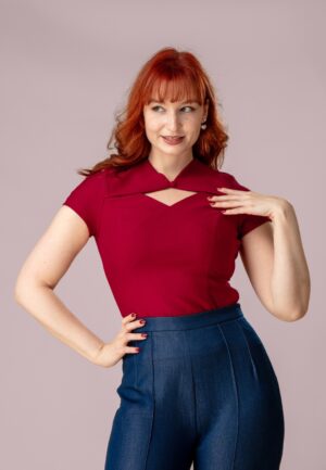 Topvintage exclusive ~ Lena top in rood