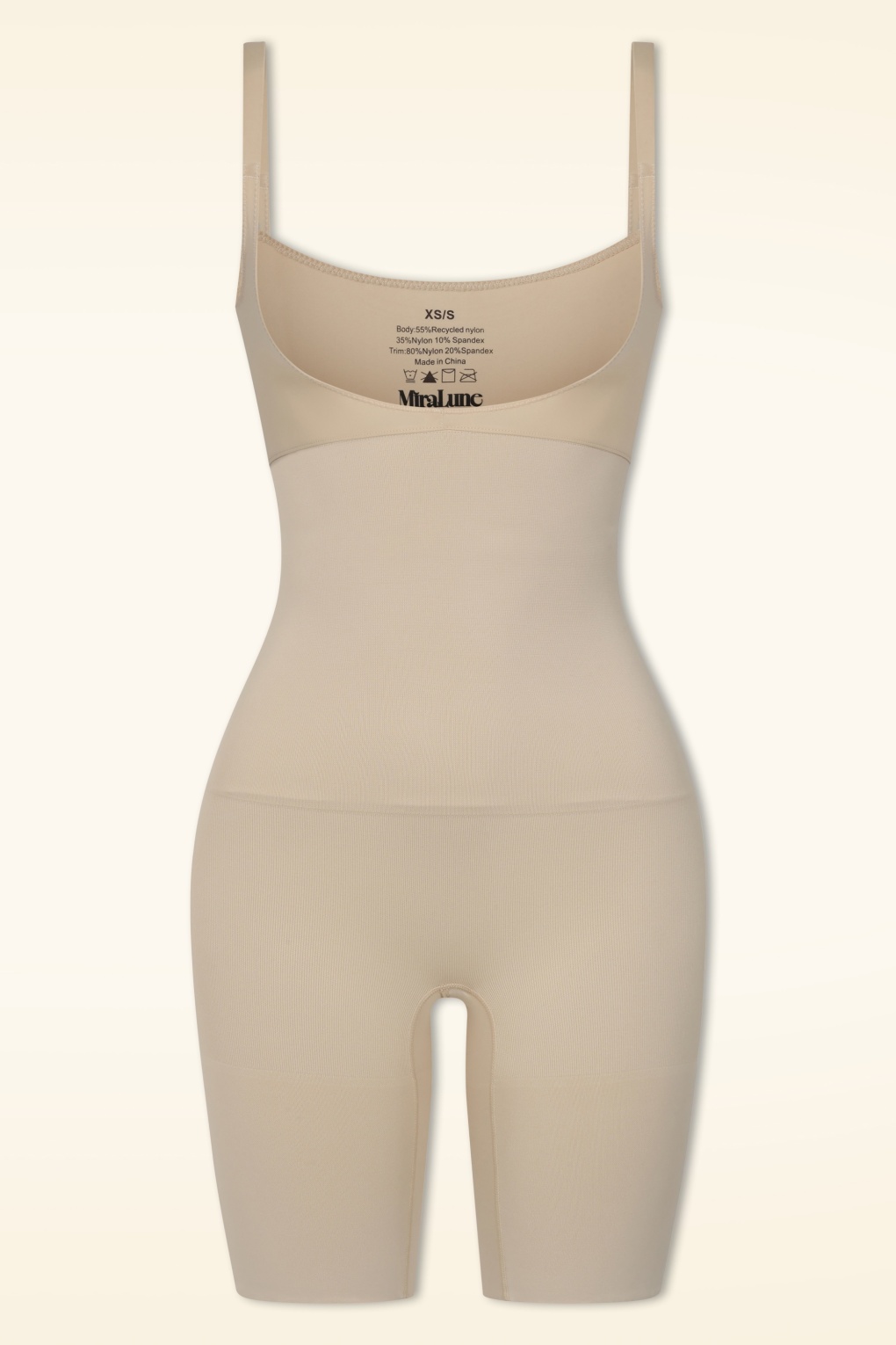 Topvintage exclusive ~ Core Control bodysuit in lichtbeige