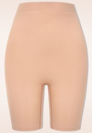 Topvintage exclusive ~ Grace Longline Shaper shorts in beige