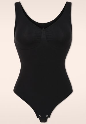 Topvintage exclusive ~ Hourglass Define Shaping string bodysuit in zwart
