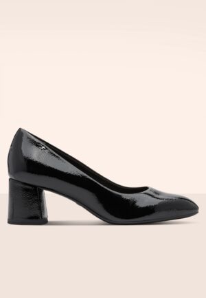 First Lady vegan lak pumps in zwart
