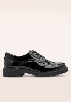 The Mayfair vegan lak brogues in zwart