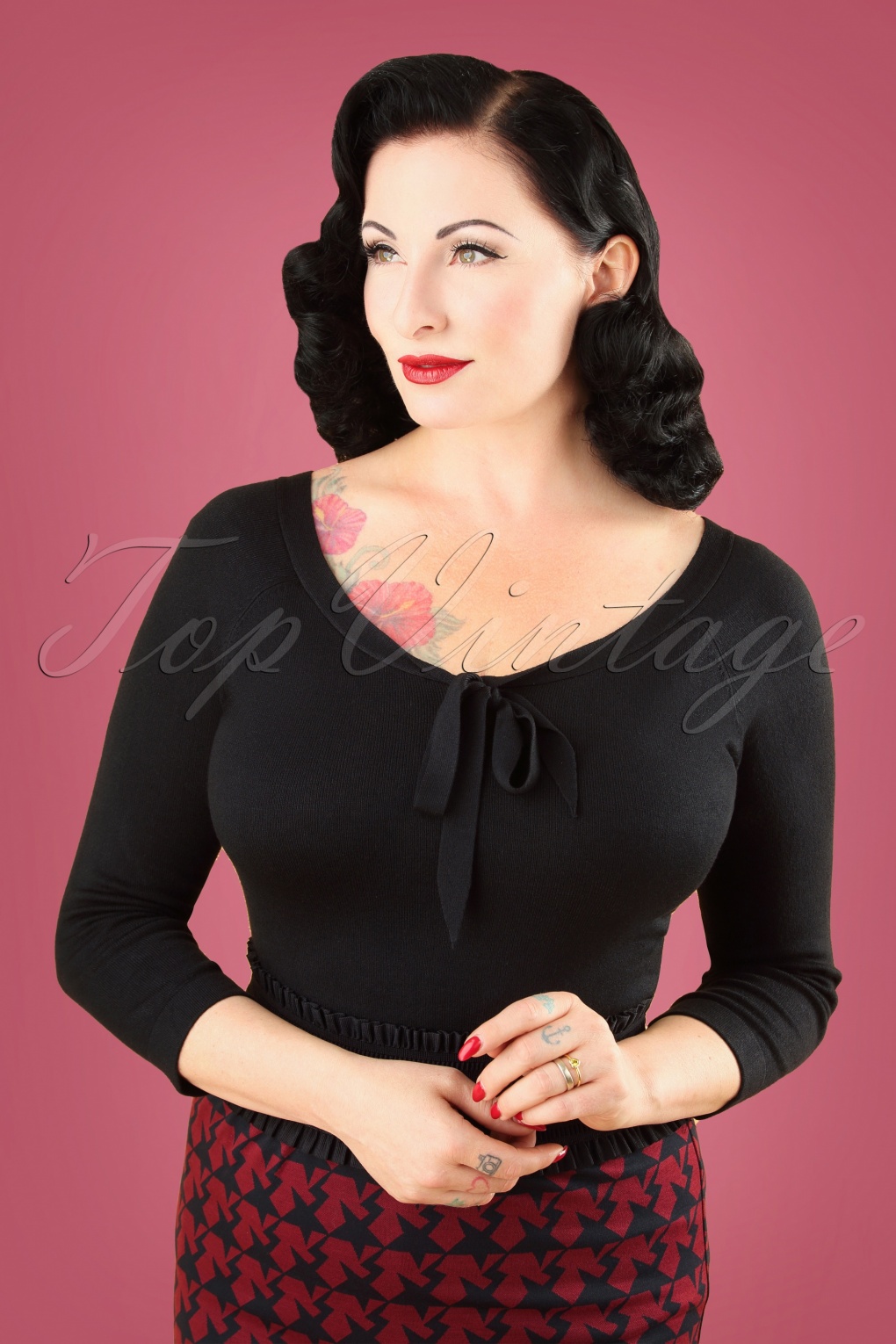 Pretty Illusion top in zwart