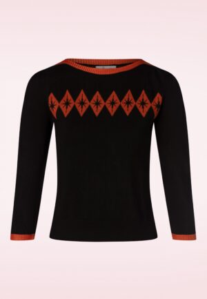 Atomic Star trui in zwart en rood
