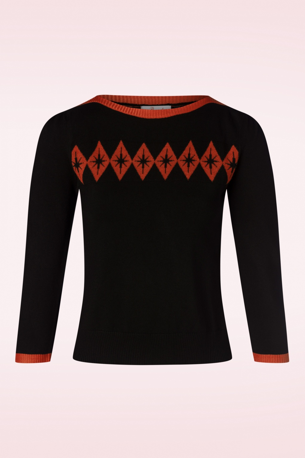 Atomic Star trui in zwart en rood