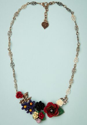 Cluster Flower ketting in multi