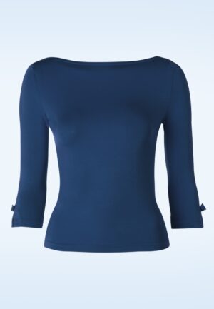 Modern Love Top in marineblauw
