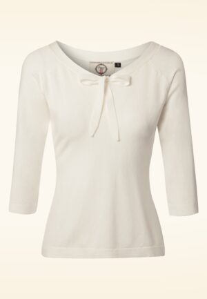 Pretty Illusion top in gebroken wit