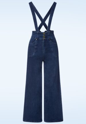 Denim Day broek in denim blauw