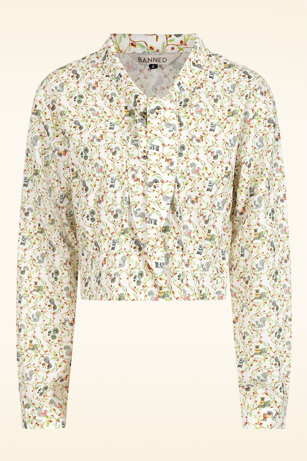 Squirrel blouse in wit