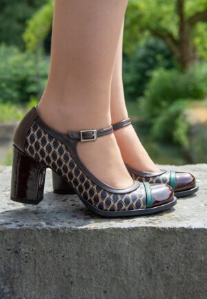 Juliet Mary Jane pumps in kastanjebruin
