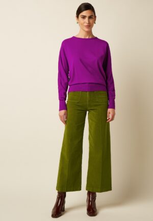 Paige Pocket Baby Cord broek in posey groen