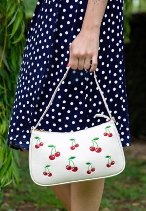 Wild Cherry handtas in gebroken wit