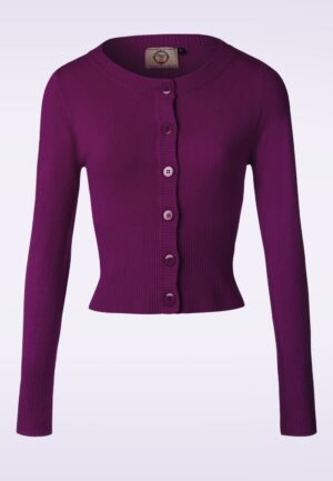 Dolly vest in aubergine