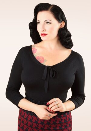 Pretty Illusion top in zwart