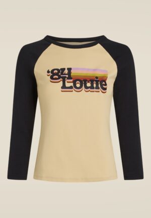 Raglan logo T-shirt in zwart