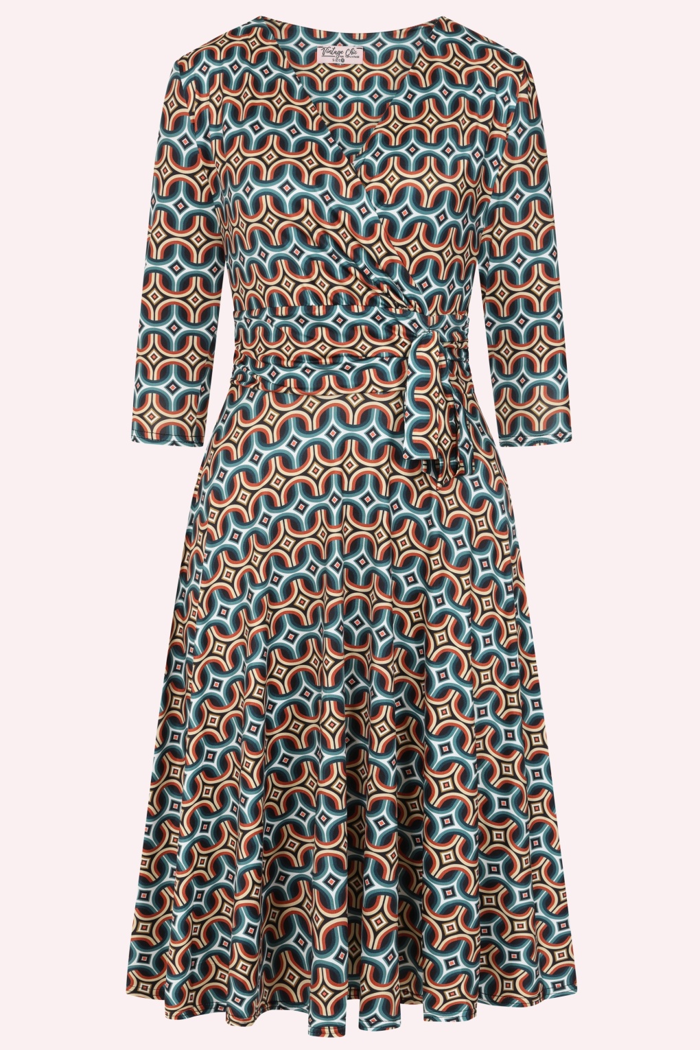 Topvintage exclusive ~ Aria Geo swing dress in multi